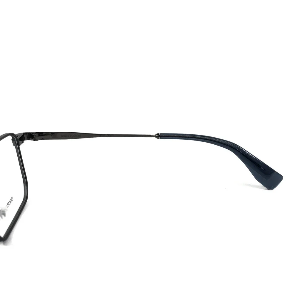 Gigi Studios Eyeglasses Frames TURING 6953/3 Black Gray Gunmetal 55-19-150